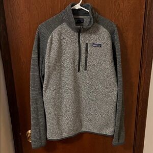 Patagonia Heather Gray Fleece Better Sweater Pullover Large